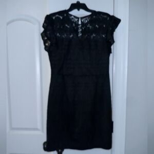 Trina Turk Black Lace Mini Dress